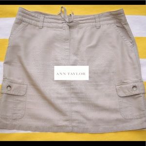 Cargo Linen Skirt